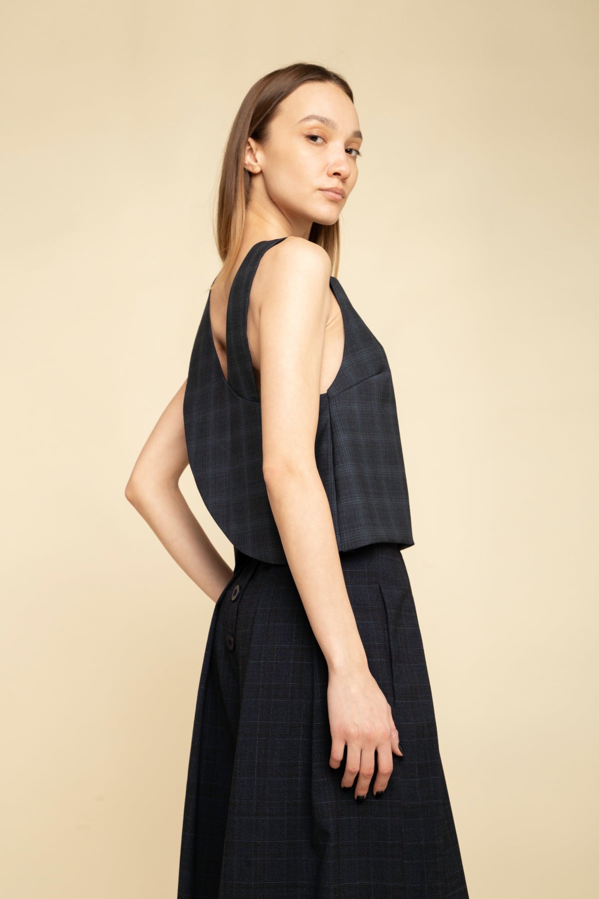 Top Luka Classic Dark Blue Tartan