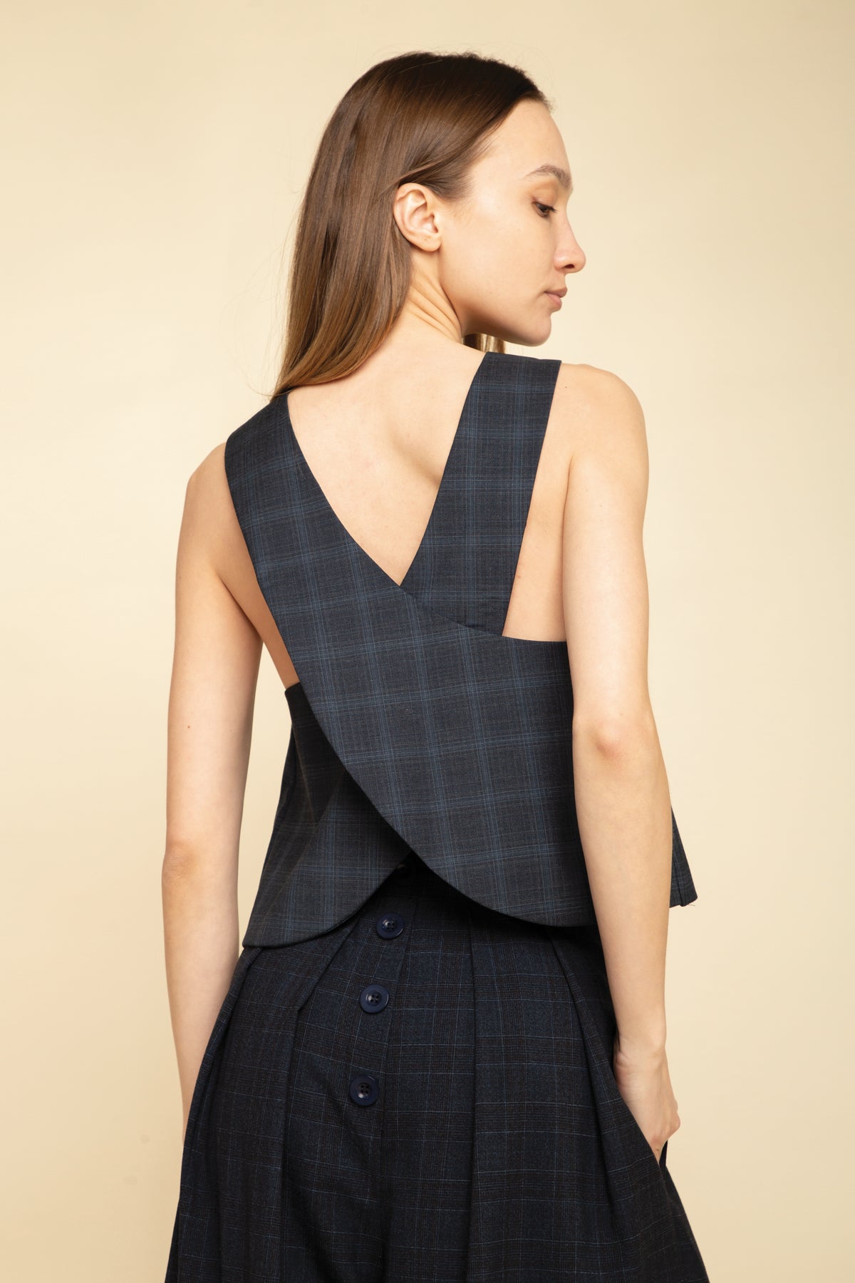 Top Luka Classic Dark Blue Tartan