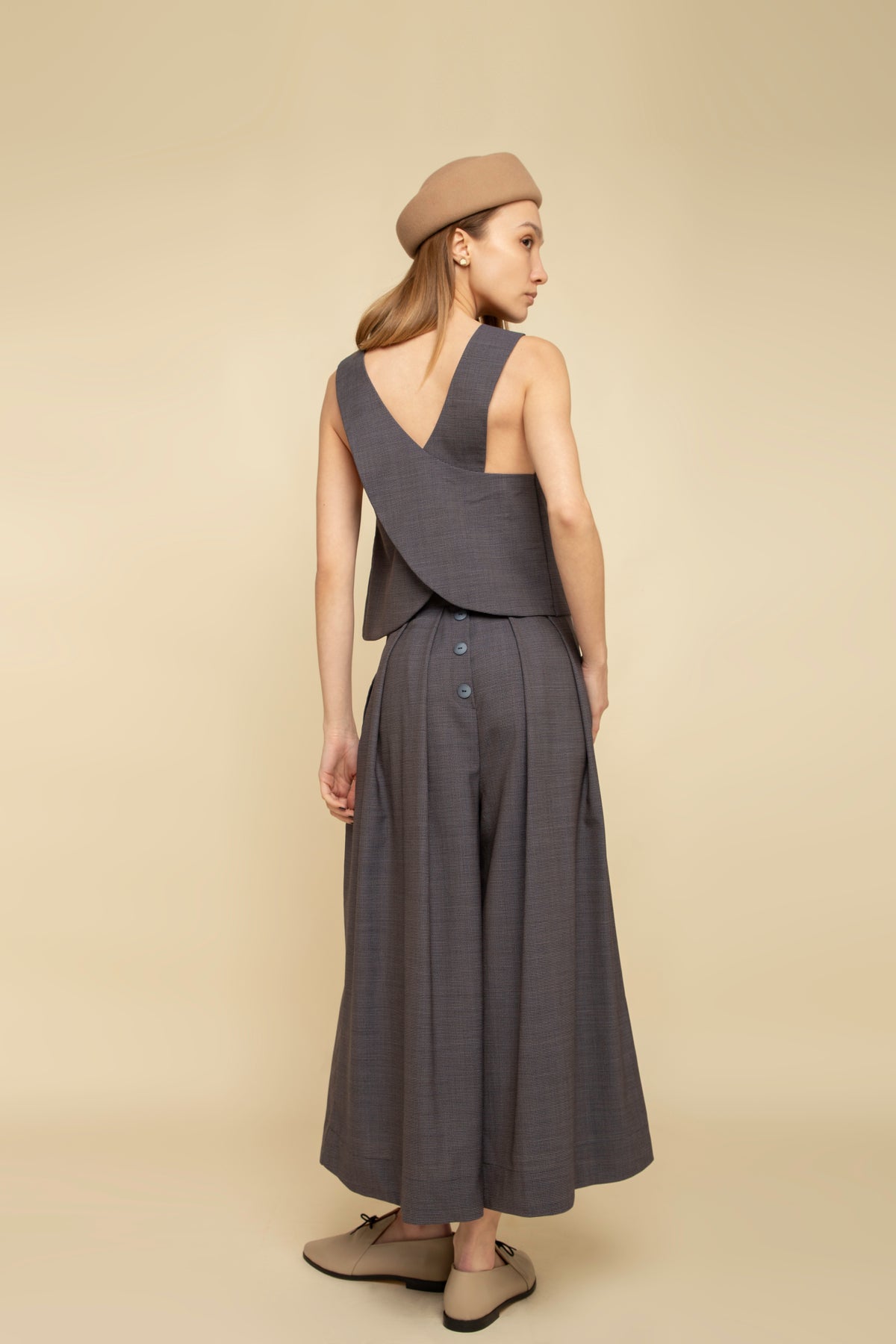 Top Luka Classic Pied de Poule Print