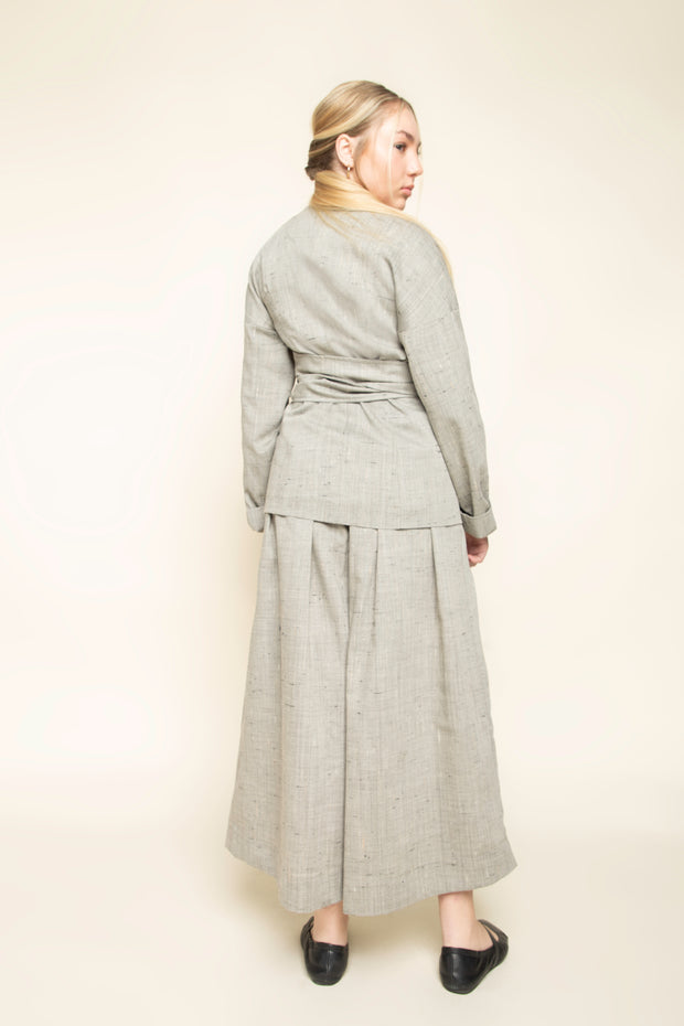 Pants Obi Wool Light Gray