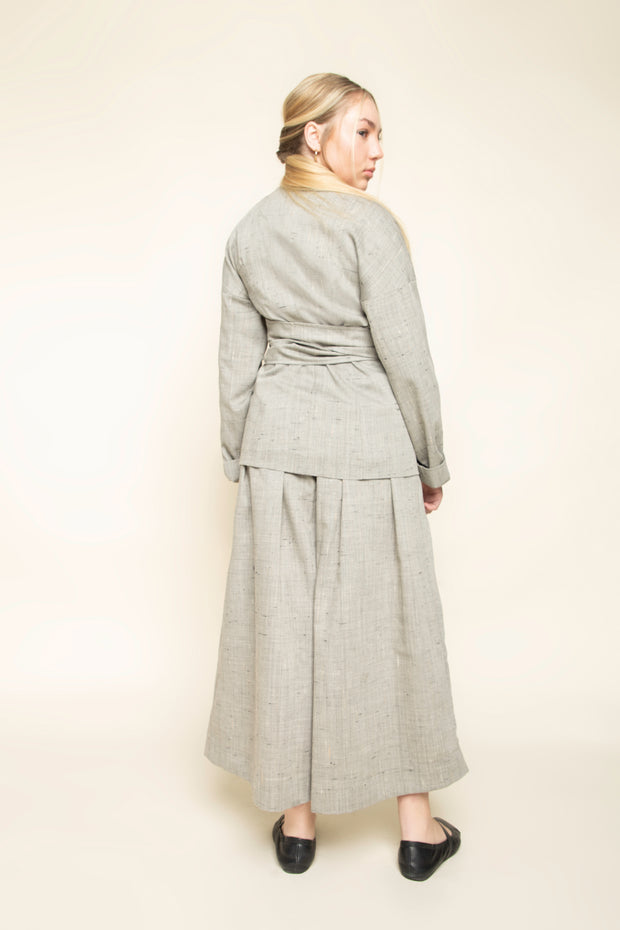 Pants Obi Wool Light Gray