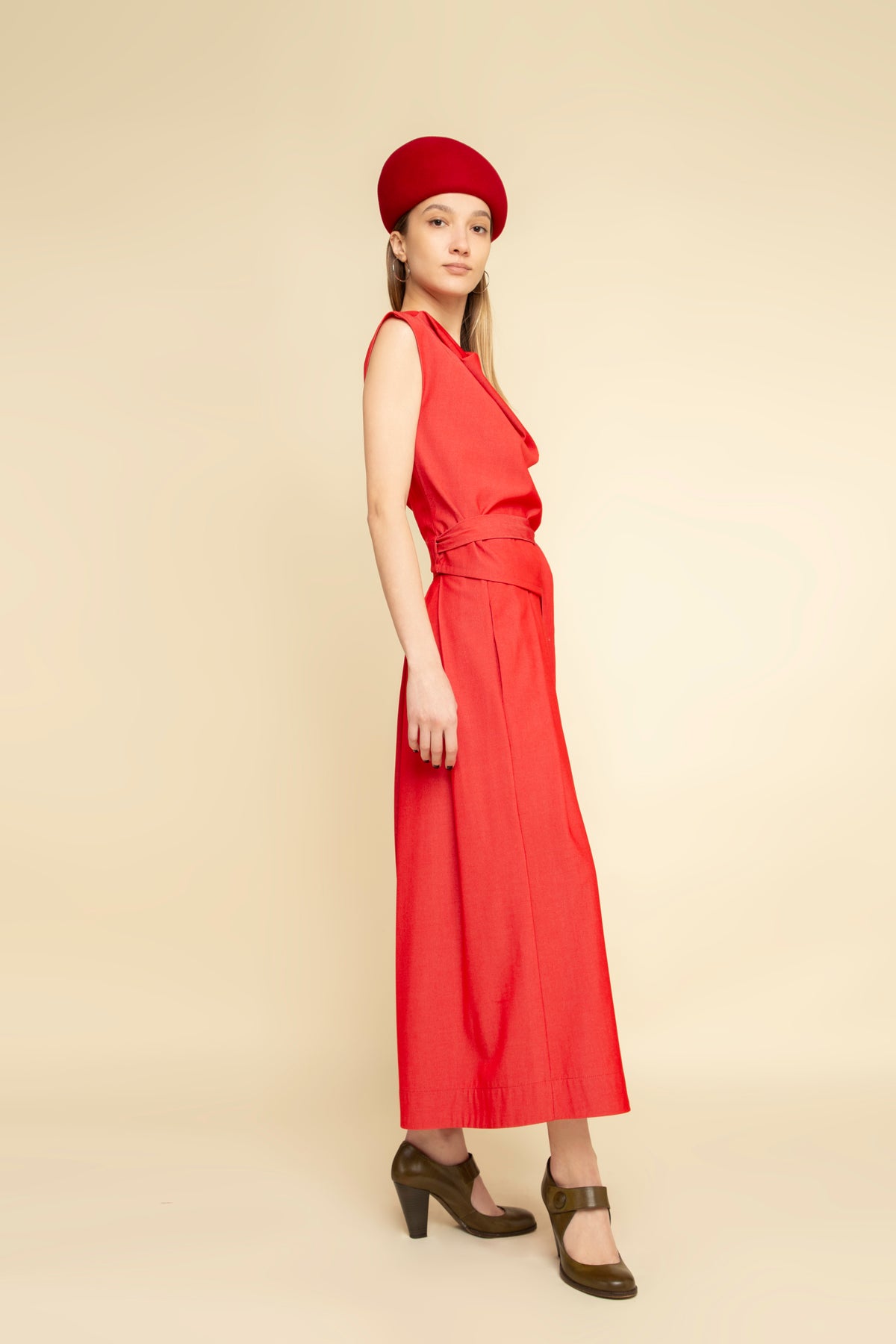 Pants Obi Vibrant Red