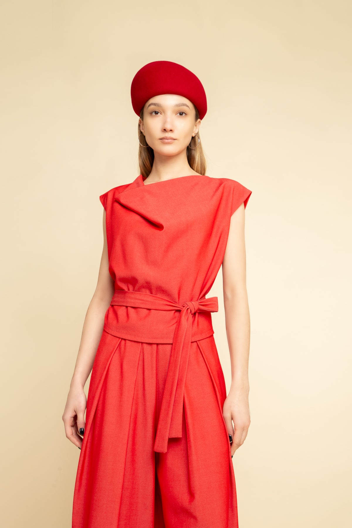 Pants Obi Vibrant Red