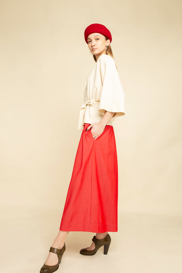 Pants Obi Vibrant Red