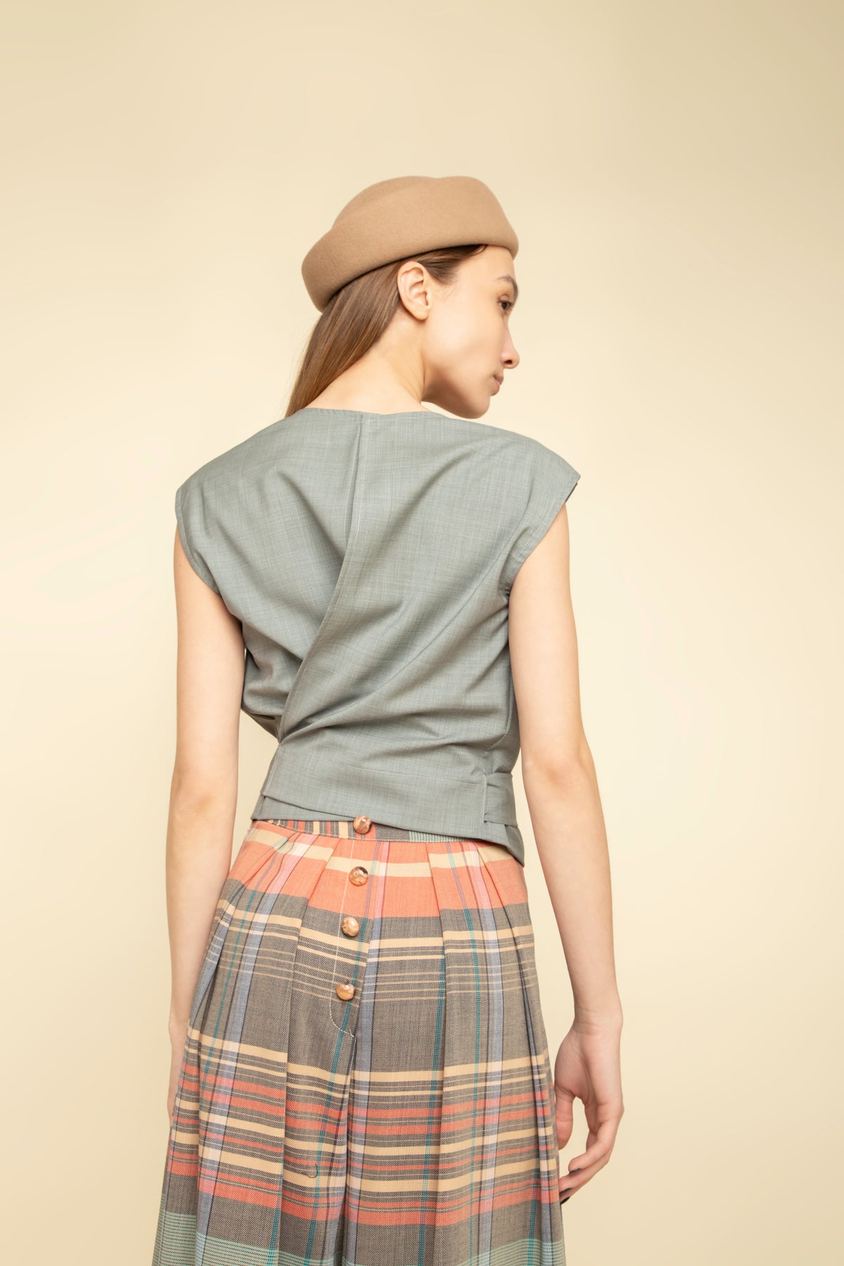 Pants Obi Colorful Plaid